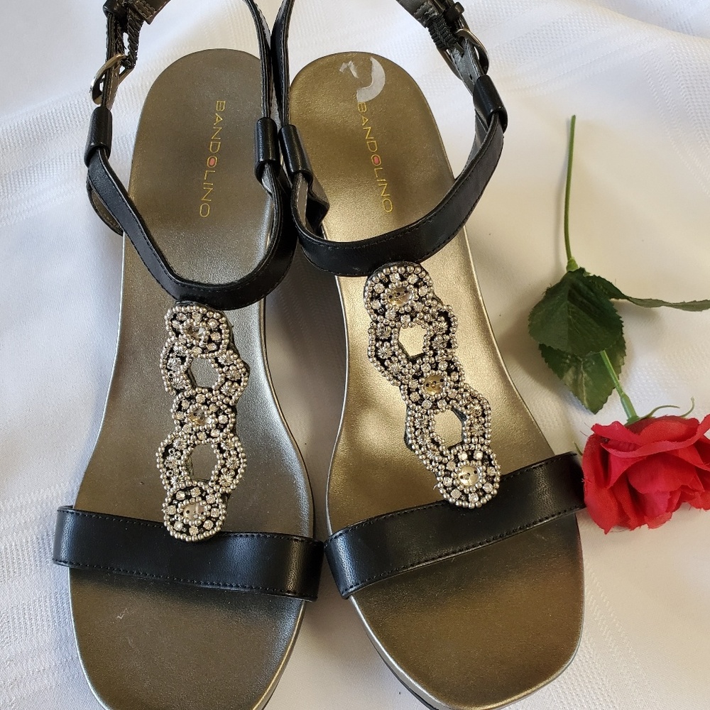 Beaded Heeled Sandal